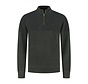 Pullover half zip plated tuck Green Moss (52.1120 - 173)