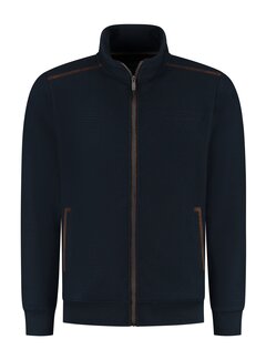 Fellows United Cardigan striper jacquard Navy (52.2651 - 110)