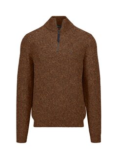Fynch Hatton Half Zip Trui Flame (1410 346 - 304)