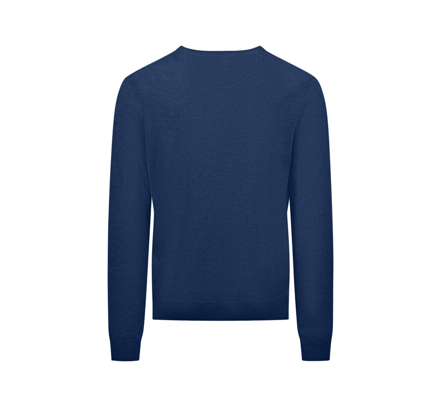 V-Hals Trui Merino Cashmere Night Blue (1414 801 - 680)