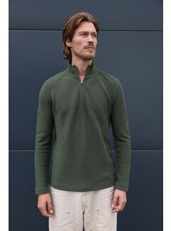 Kultivate Half Zip Trui KN Oblique Riffle Green (2401020802 - 762) - Copy