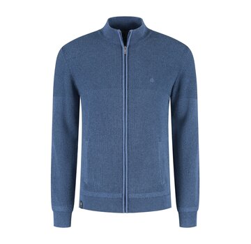 Fellows United Cardigan plated tuck knit Navy (52.1121 - 110)