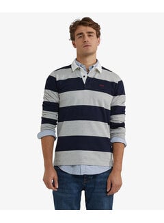 McGregor Striped Rugby Sweater Grey Mel. (MM252.8004.01 - 1202)