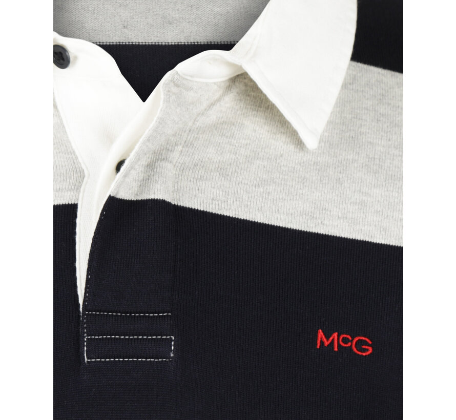 Striped Rugby Sweater Grey Mel. (MM252.8004.01 - 1202)