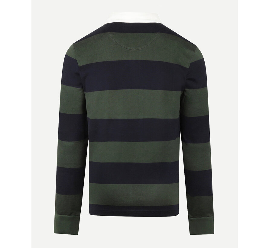 Striped Rugby Sweater Dark Olive (MM252.8004.01 - 5103)