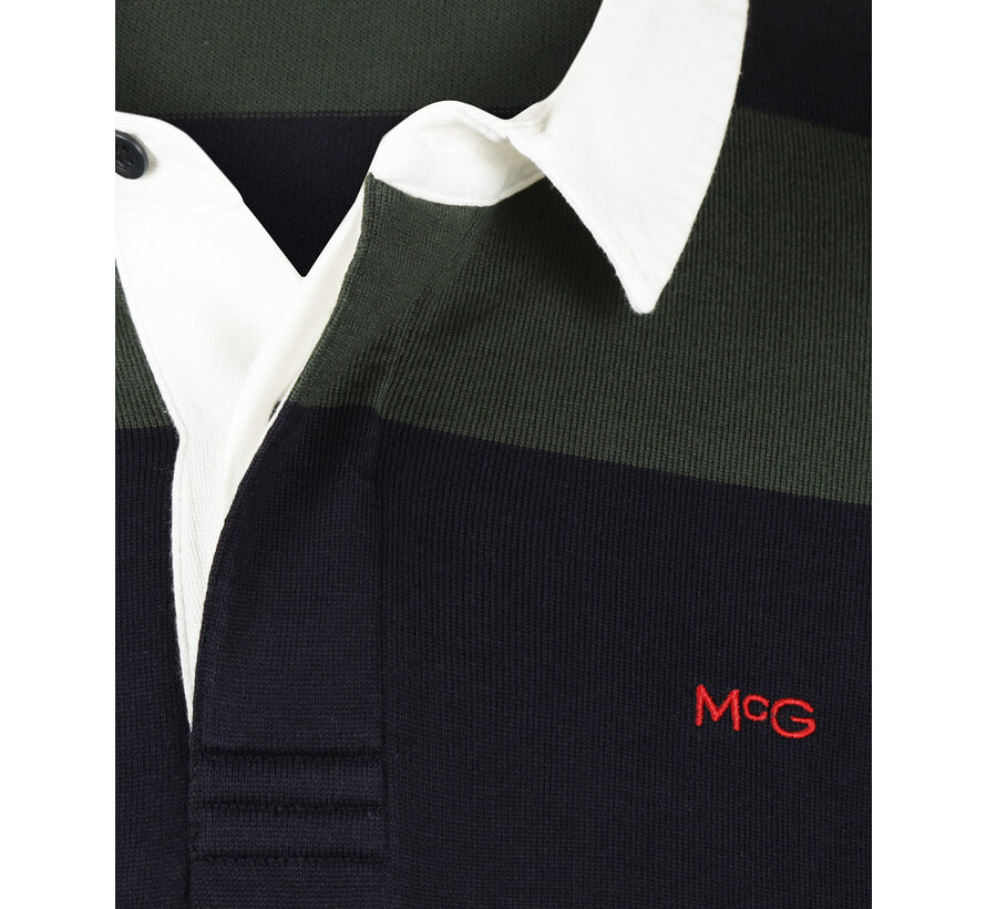 Striped Rugby Sweater Dark Olive (MM252.8004.01 - 5103)