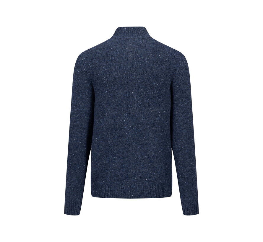 Vest Zip Cardigan Wol Navy (1410 347 - 690)