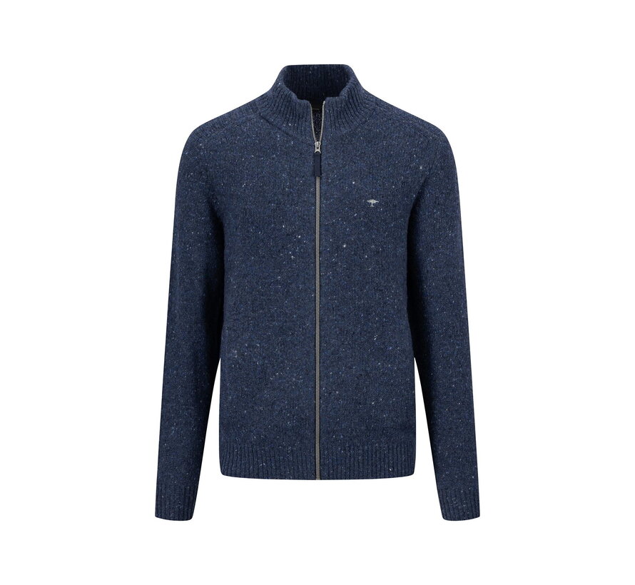 Vest Zip Cardigan Wol Navy (1410 347 - 690)