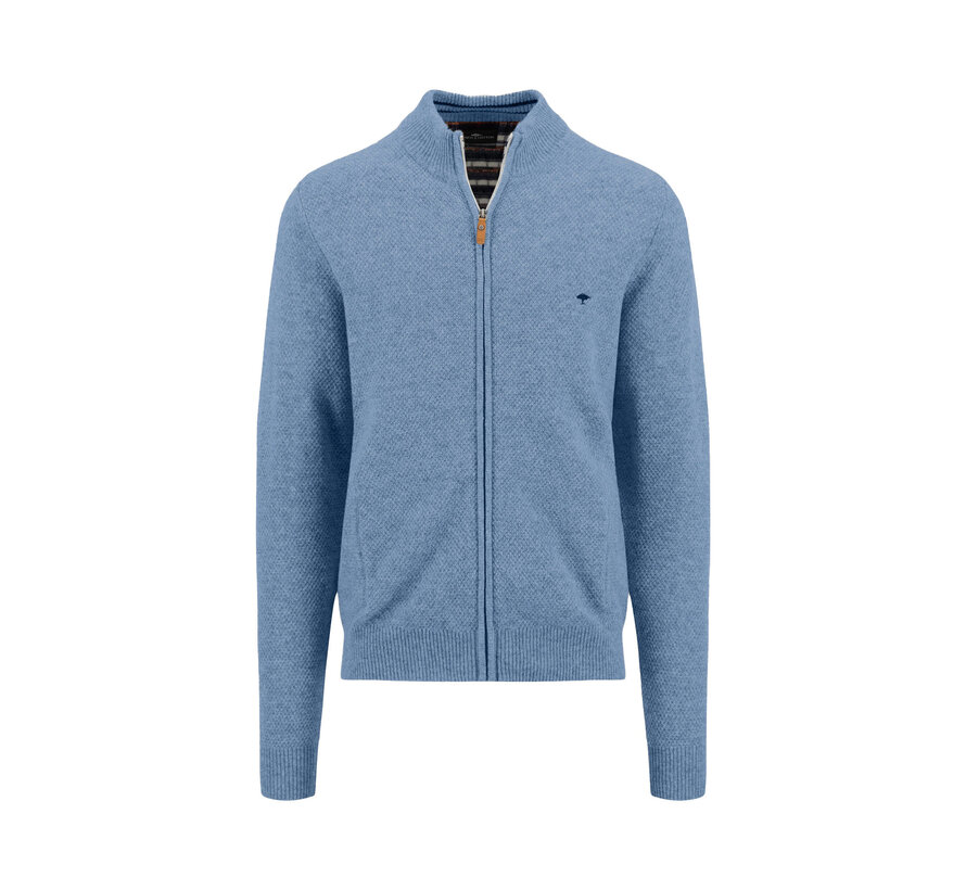 Vest Zip Cardigan Structure Cloud Blue (1411 322 - 625)