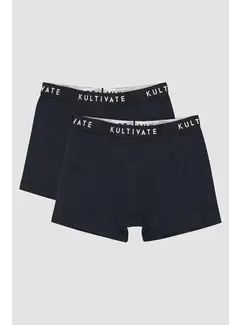 Kultivate Boxershort Uni 2 Pack Navy (2001020011 - 319)