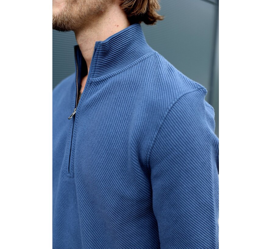 Half Zip Trui KN Oblique Insignia Blue (2401020802 - 440)