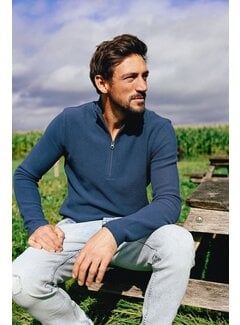 Kultivate Half Zip Trui KN Oblique Insignia Blue (2401020802 - 440)