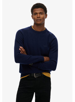 Superdry WOOL BLEND JUMPER Mariner Blue Marl (M6110689A - H8R)