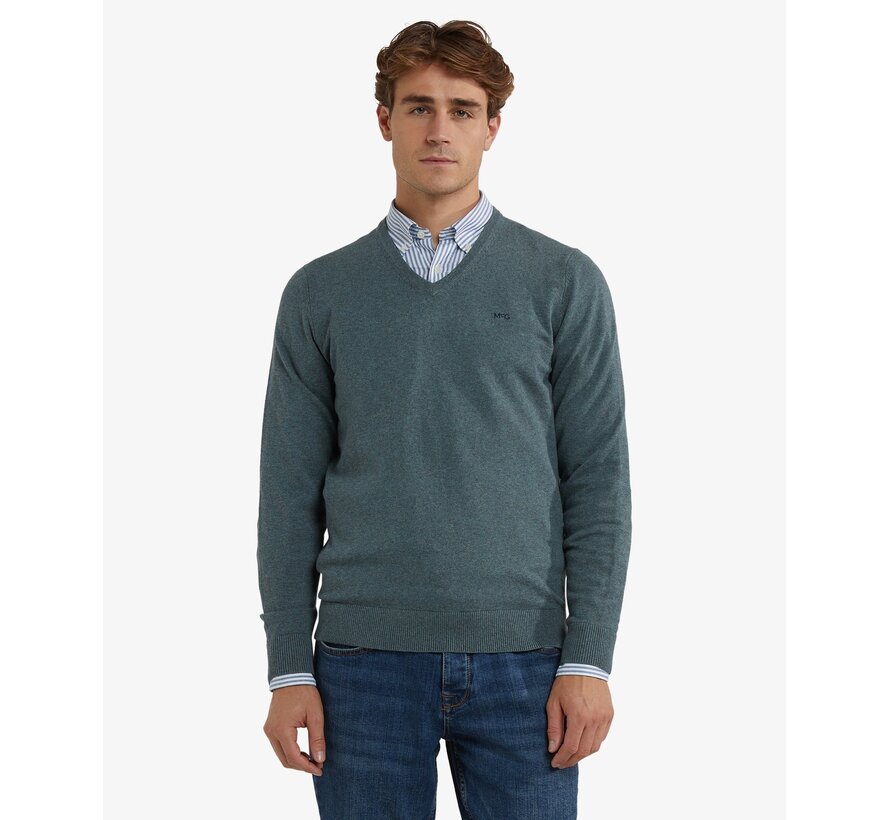 V-Neck Pullover Winter Sage (MM999.1201.01 - 5108)