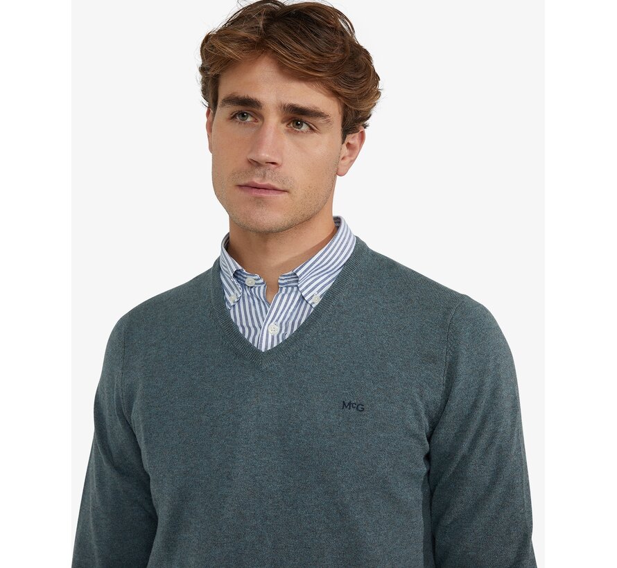 V-Neck Pullover Winter Sage (MM999.1201.01 - 5108)
