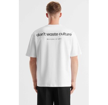 Don't Waste Culture T-shirt Cleo White (D11.1489 - 200)