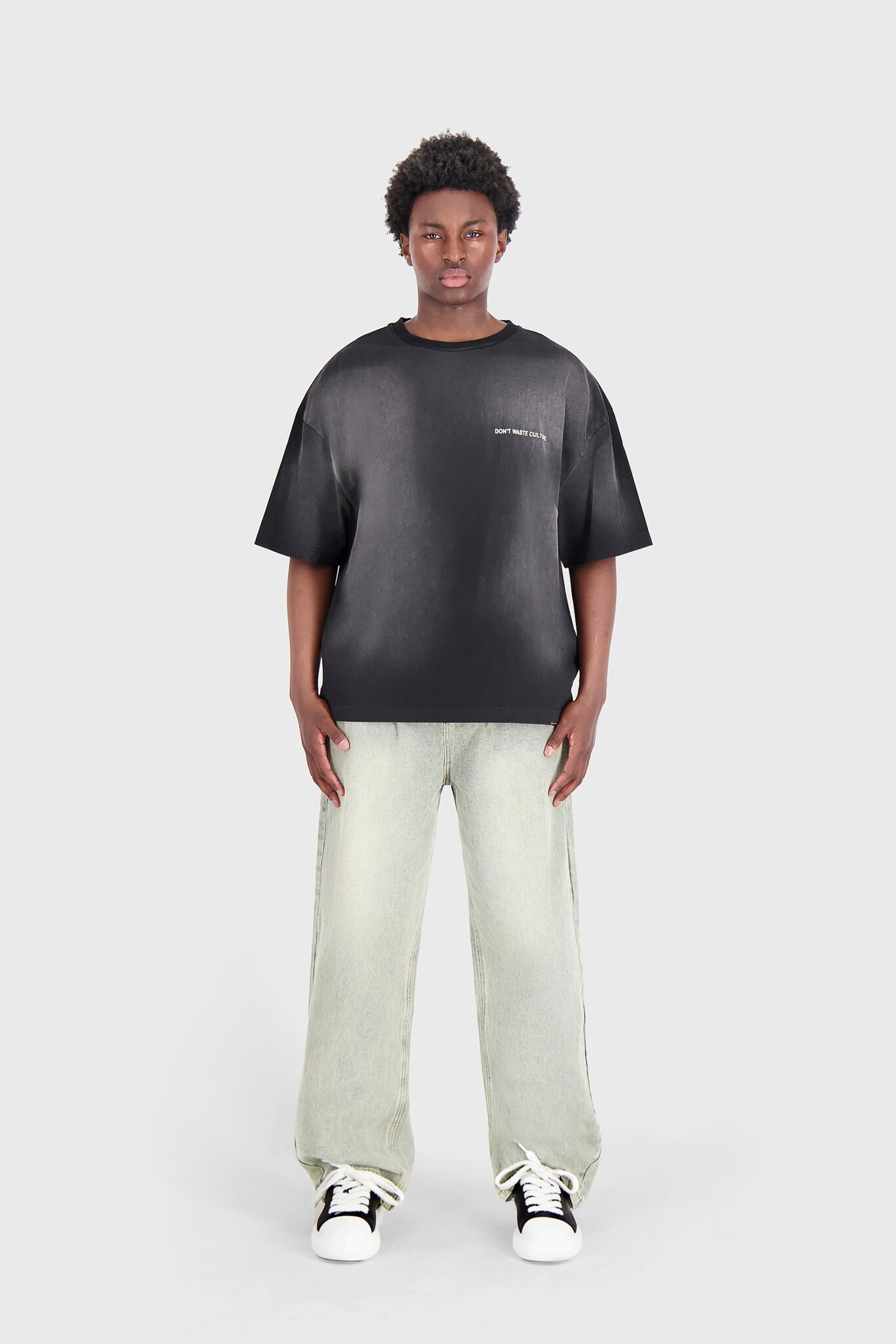 Don't Waste Culture T-shirt Islian Washed Black  M Don't Waste Culture