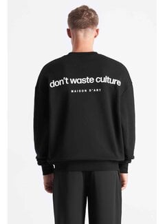 Don't Waste Culture Sweater Matt Black (D14.1315 - 1)