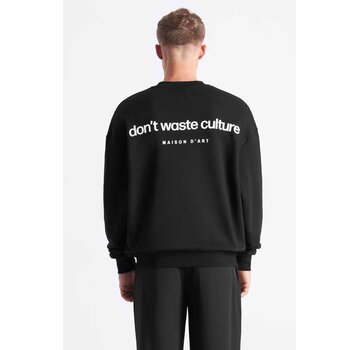Don't Waste Culture Sweater Matt Black (D14.1315 - 1)