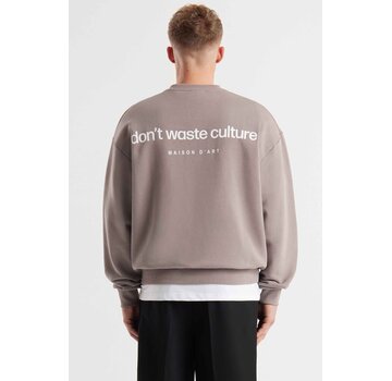 Don't Waste Culture Sweater Matt Warm Grey (D14.1315 - 155)