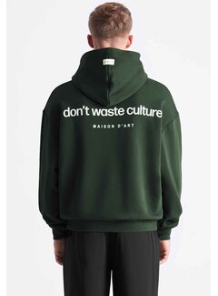 Don't Waste Culture Hoodie Ray Dark Green (D17.1326 - 575)