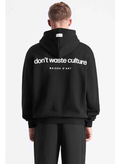 Don't Waste Culture Hoodie Ray Black/White (D17.1326 - 80)