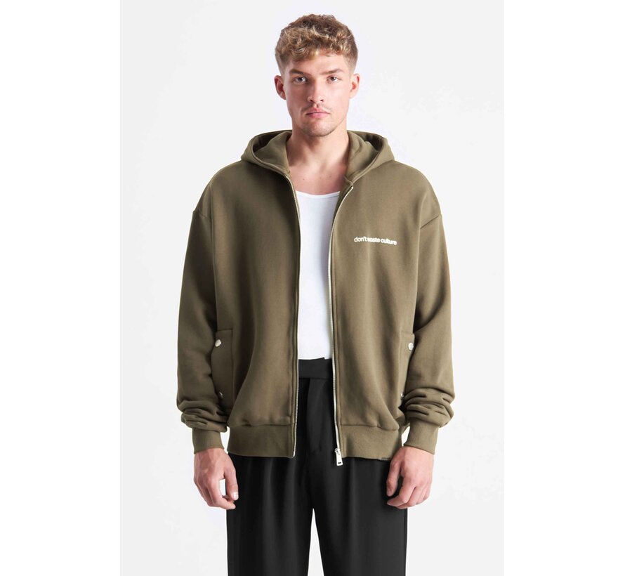 Culture Vest Hoodie Ale Khaki (D17.1497 - 582)