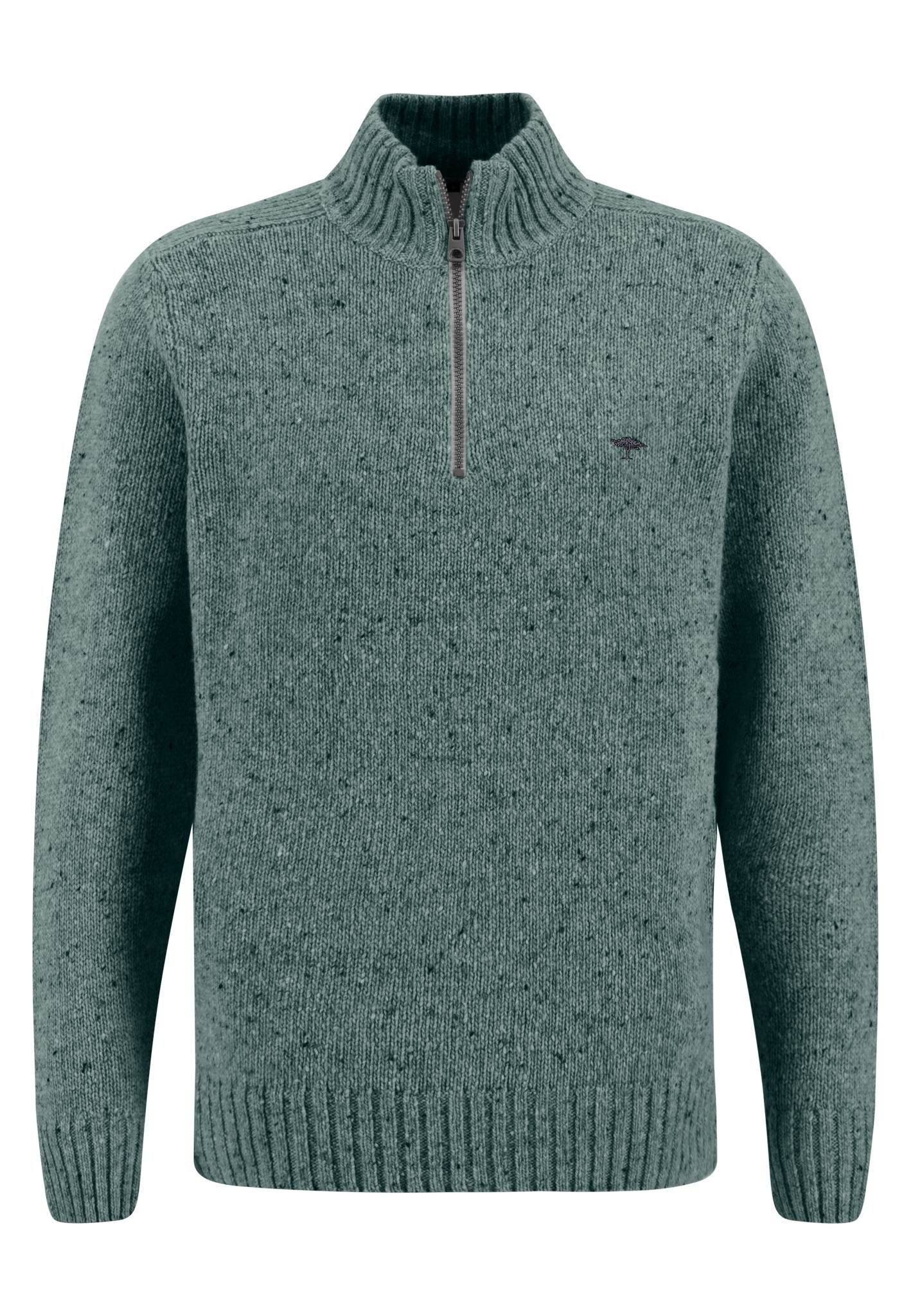 Fynch Hatton Troyer Zip Sage Green  