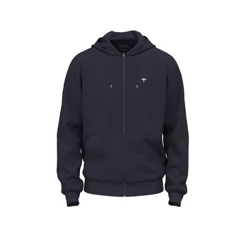 Fynch Hatton Vest Sweat Zip Hoodie Navy (1502 1353 - 685)