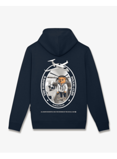Baron Filou Hoodie Oval Backprint Filou CLII., navy blue
