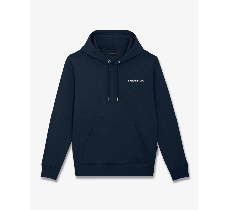 Hoodie Oval Backprint Filou CLII., navy blue