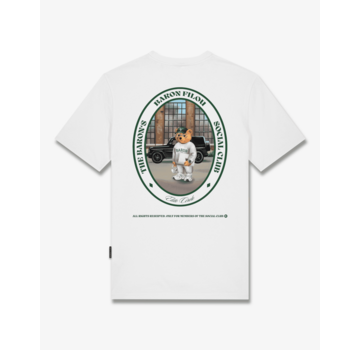 Baron Filou T-Shirt Oval Backprint Filou CXLVII., white