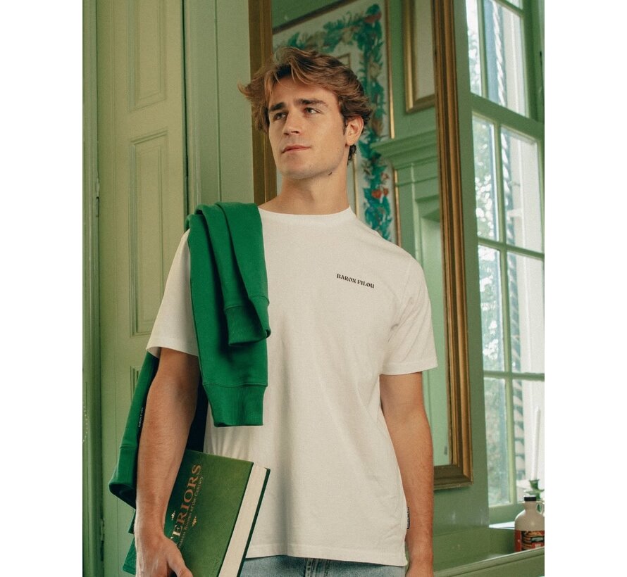 T-Shirt Oval Backprint Filou CXLVII., white