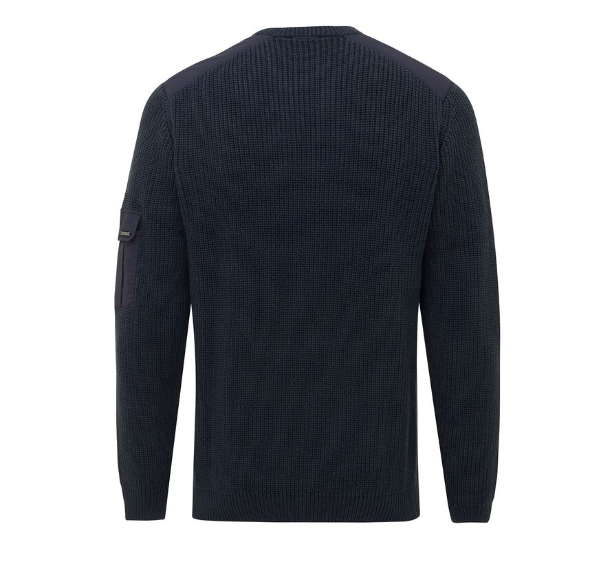 DACIANO Rib knit with nylon part Navy (TRKWIE109 - 803)