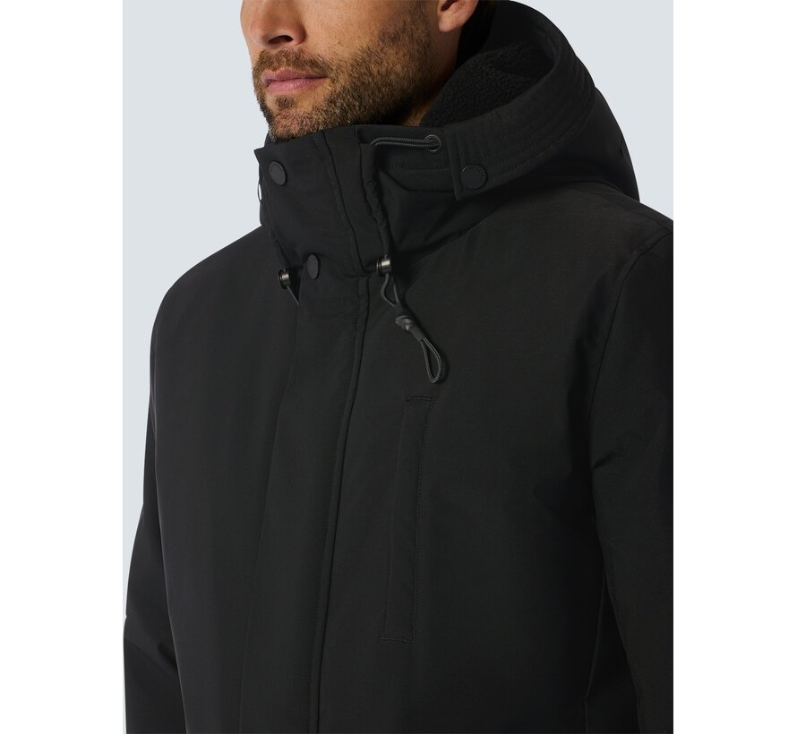 Jacket Long Fit Hooded Black (25630920 - 020)