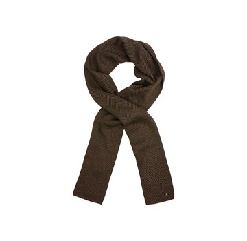 No Excess Scarf Zig Zag Jacquard Brown (25950919 - 040)