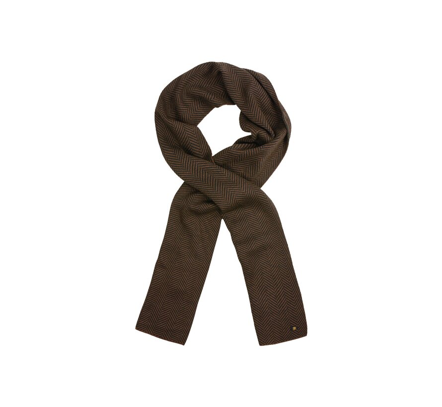 Scarf Zig Zag Jacquard Brown (25950919 - 040)