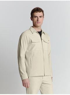 No Excess Overshirt Full Zipper Stretch Sedoc Cement (27510104 - 122)