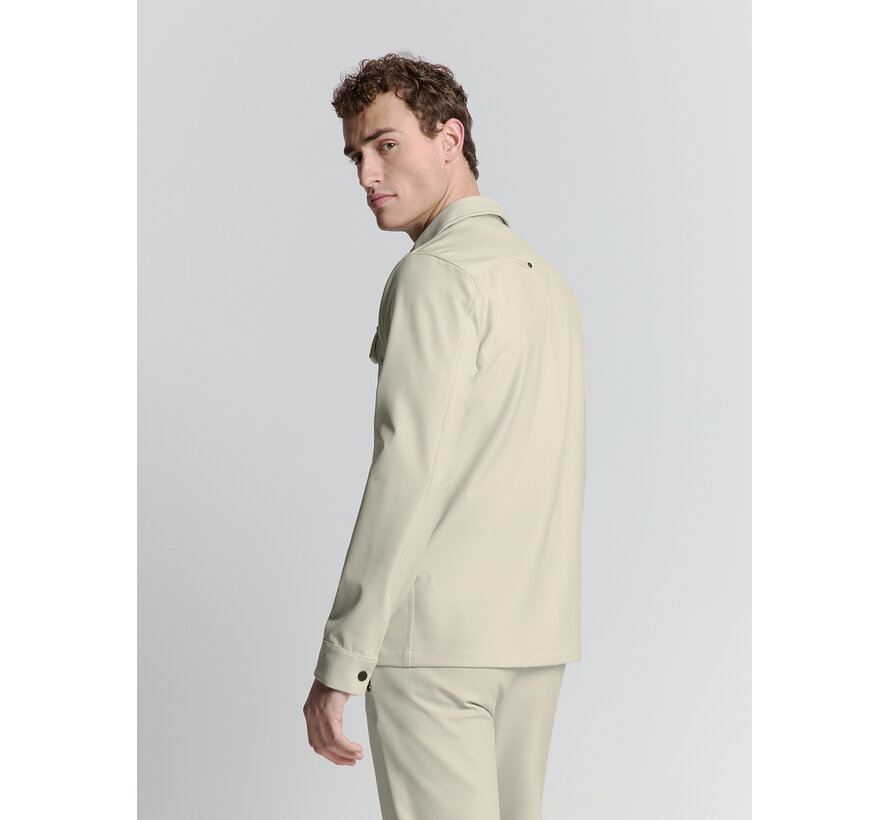 Overshirt Full Zipper Stretch Sedoc Cement (27510104 - 122)