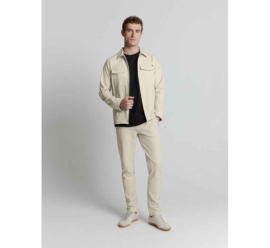 Overshirt Full Zipper Stretch Sedoc Cement (27510104 - 122)