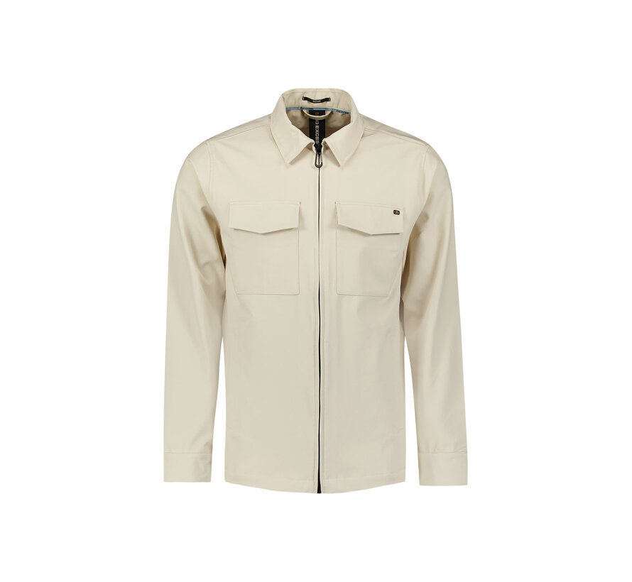 Overshirt Full Zipper Stretch Sedoc Cement (27510104 - 122)