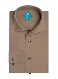 District Indigo Pique Performance Shirt Mid Brown (7.31.025.780 - 043)