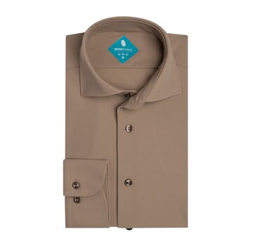 District Indigo Pique Performance Shirt Mid Brown (7.31.025.780 - 043)