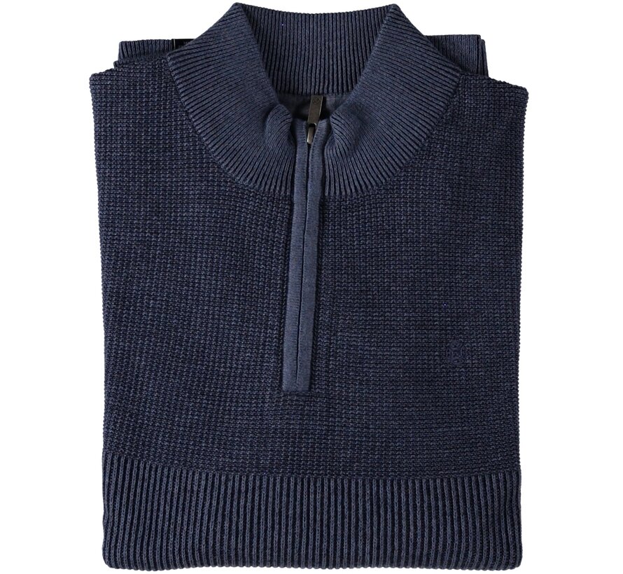 Pullover Half Zip Tuck Plated Mid Blue (42.1120 - 115)