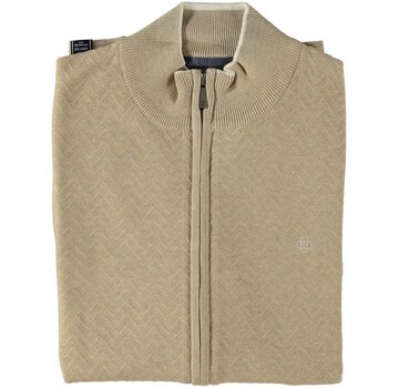 Fellows United Cardigan Vest Zig Zag Structure Beige (51.1104 - 145)