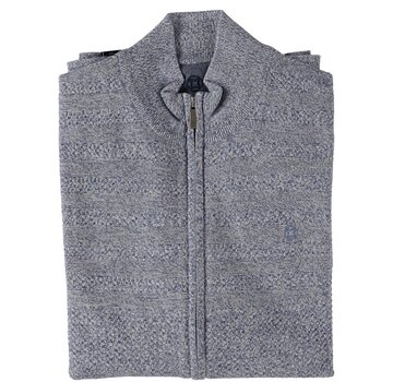 Fellows United Cardigan Vest Structured Stripes Blue (51.1106 - 113)