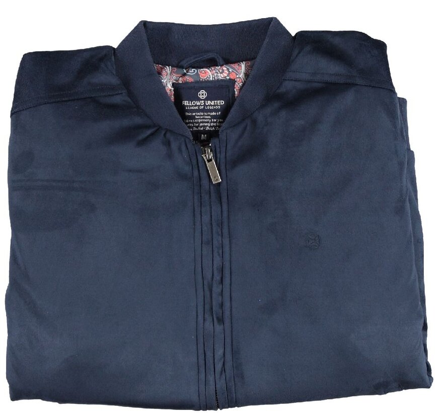 Jacket Suede Look Navy (99.2654 - 110)