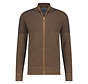 Fellows United Cardigan Vest Tuck Plated Mid Brown (42.1121 - 143)