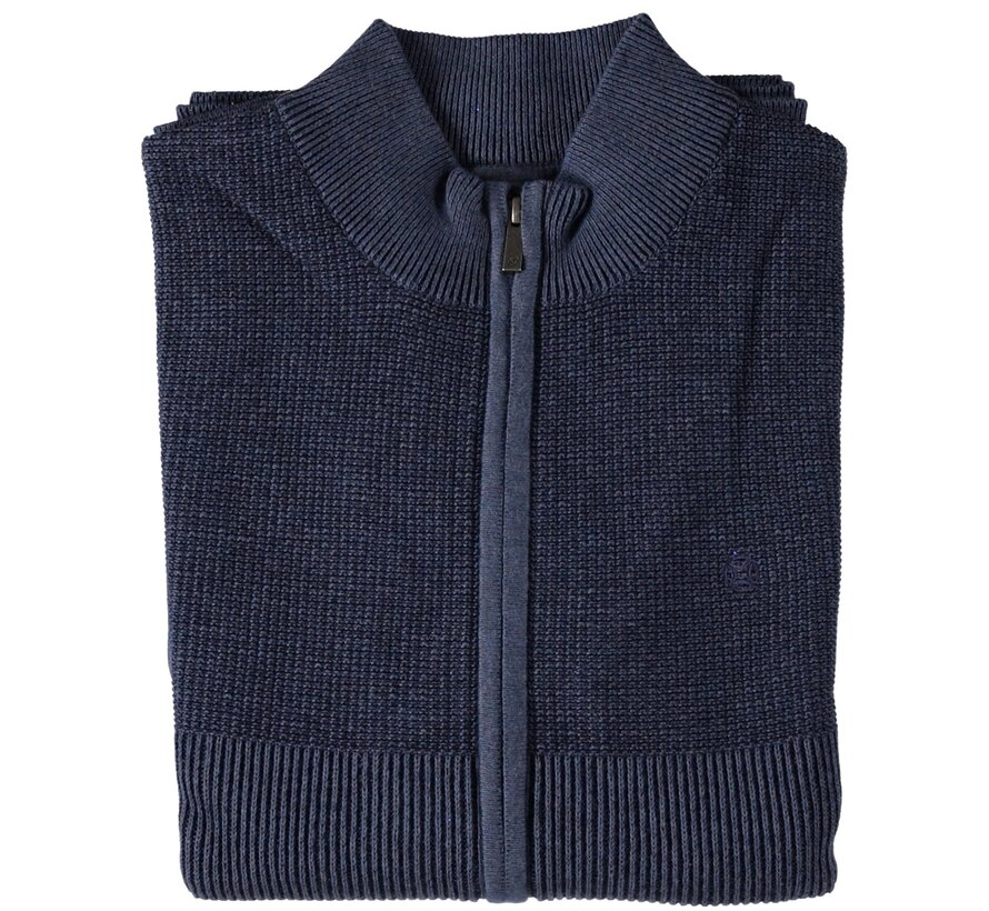 Fellows United Cardigan Vest Tuck Plated Mid Blue (42.1121 - 115)