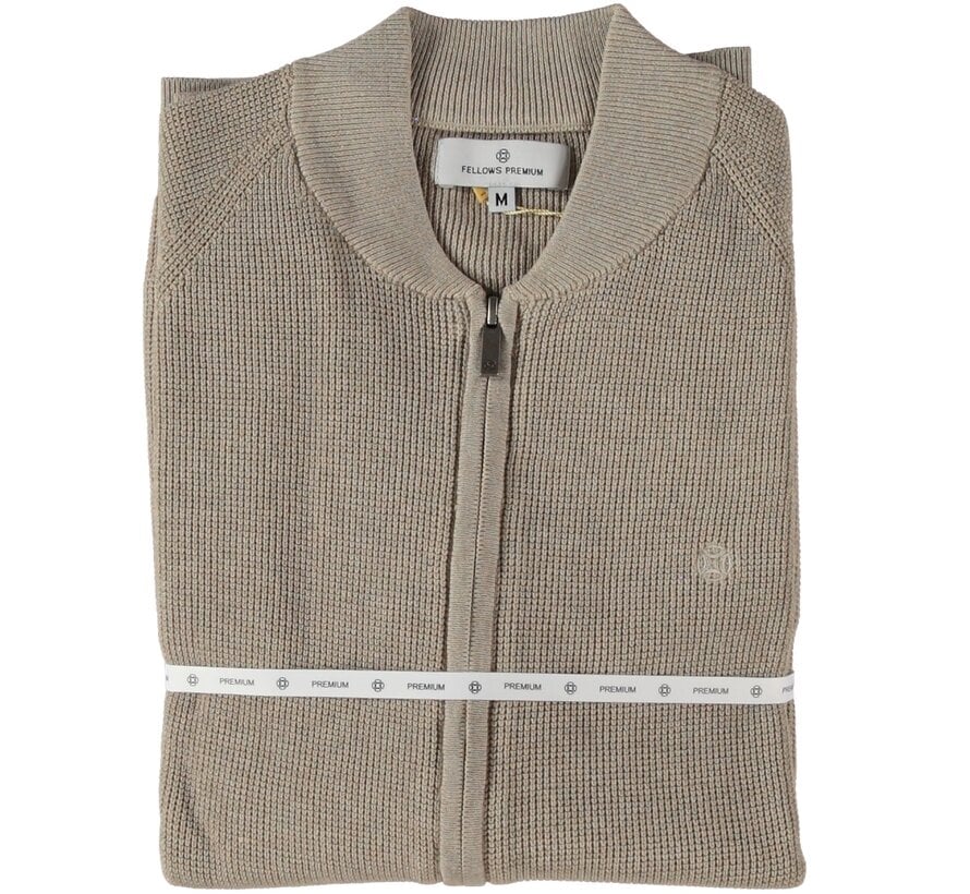 Fellows United Cardigan Vest Tuck Knit Premium Beige (51.1161 - 146)